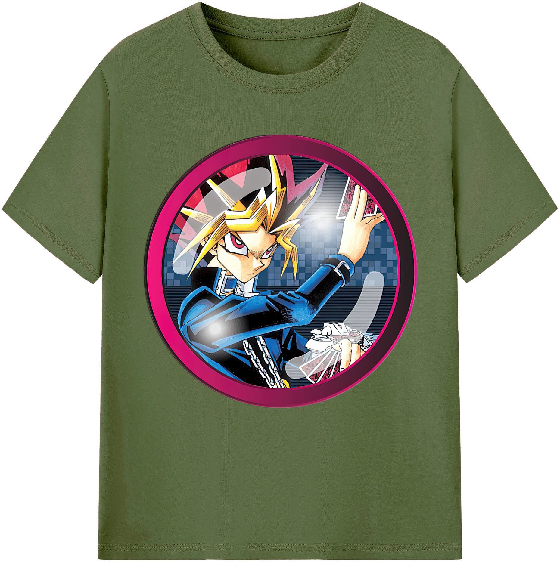 （画像用） 遊☆戯☆王 Yu-Gi-Oh! 綿100％半袖Tシャツ（フロントプリント）